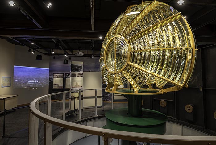 Split Rock Lighthouse replica lens.